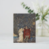 John Bauer Princess und Prince Vintag Art Postkarte (Stehend Vorderseite)