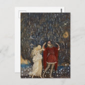 John Bauer Princess und Prince Vintag Art Postkarte (Vorne/Hinten)