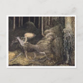 John Bauer Prinzessin und Elch Postkarte (Vorderseite)