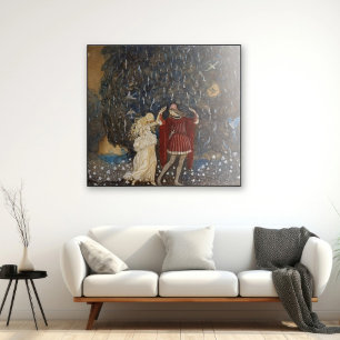 John Bauer Prinzessin und Prinz Vintage-Kunst Poster