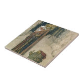 John Bauer - Prinzessin und Schleppangel Fliese (Seite)