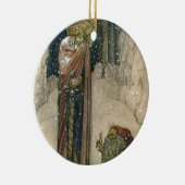 John Bauer - Prinzessin und Schleppangel Keramikornament (Rechts)