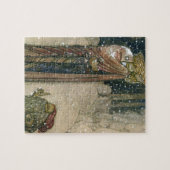 John Bauer - Prinzessin und Schleppangel Puzzle (Horizontal)