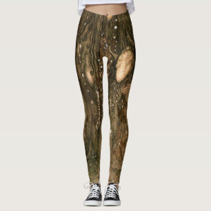 John Bauer - Schauen Sie sich ihre Troll-Mutter an Leggings
