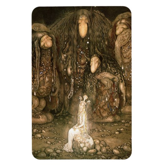 John Bauer - Schauen Sie sich ihre Troll-Mutter an Magnet (Vertikal)