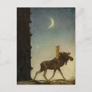 John Bauer - Tavstarr auf Skutt Postkarte