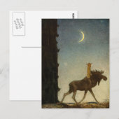 John Bauer - Tavstarr zu Skutt Postkarte (Vorne/Hinten)