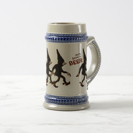 John Bauer Tomtenisse CC0577 Stoneware Beer Tasse (VorderseiteRechts)