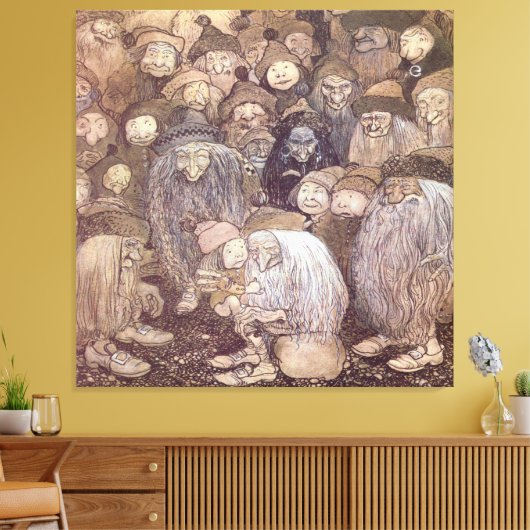 John Bauer Troll Art Leinwanddruck (Insitu (Wohnzimmer))
