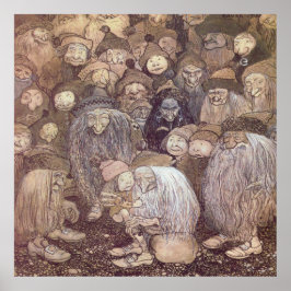 John Bauer Troll Art Poster