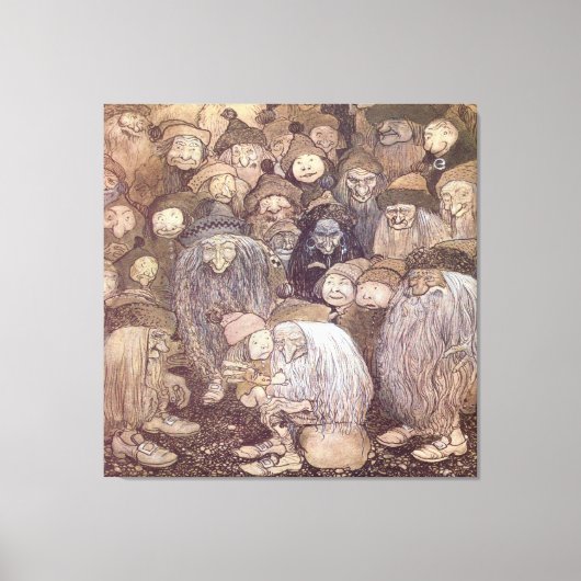 John Bauer Troll Kunst Leinwanddruck (Vorderseite)