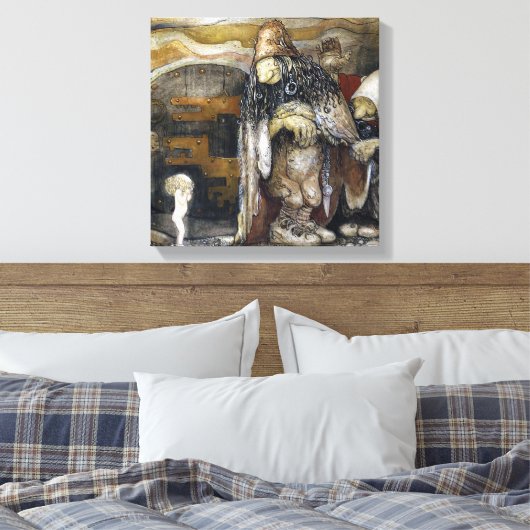 John Bauer Troll Leinwanddruck (Insitu (Schlafzimmer))