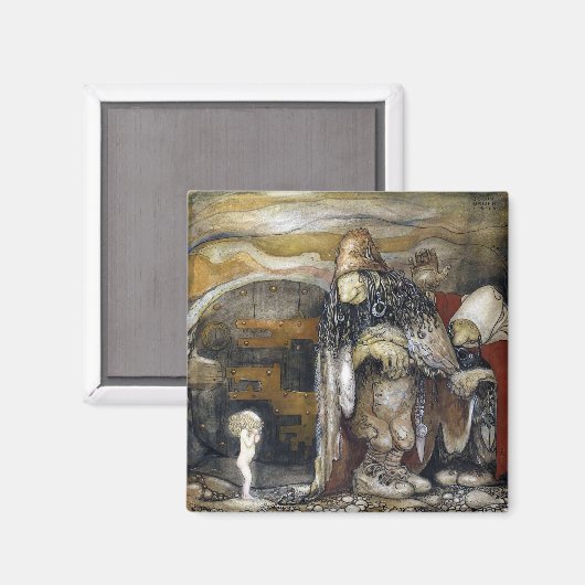 John Bauer Troll Magnet (Vorderseite/Rückseite)