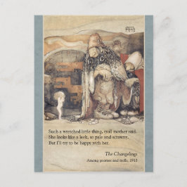 John Bauer Troll Paar und Prinzessin Baby CC1024 Postkarte