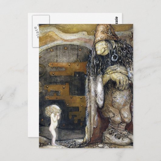 John Bauer Troll Postkarte (Vorne/Hinten)