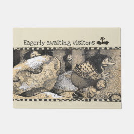 John Bauer Trolle erwartet Besucher mit Spannung a Fußmatte