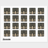 John Bauer Tuvstarr CC0256 Square Sticker (Blatt)