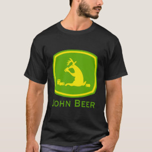 John Beer Shirt zum Bauer mit grünem Traktor