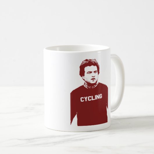 John Belushi Cycling Kaffeetasse (VorderseiteRechts)