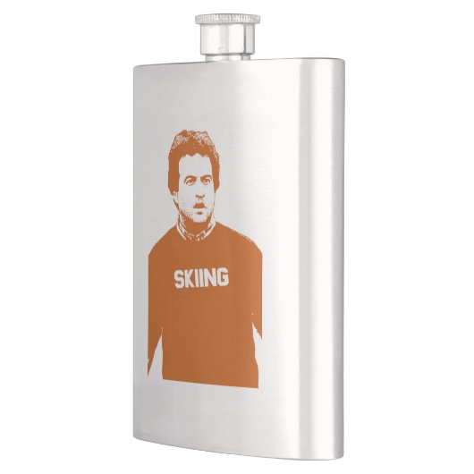 John Belushi Skiing Flachmann (Links)