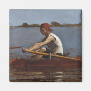 John Biglin in einem SingleScull Magnet
