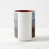 John Biglin in einem SingleScull Tasse (Zentrum)