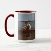 John Biglin in einem SingleScull Tasse (Links)
