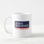 JOHN BOEHNER FÜR PRÄSIDENTEN (Fahne) Kaffeetasse (Links)