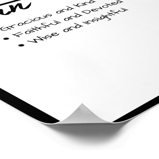 John, Boy Personalisiert Name Definition Poster (Ecke)