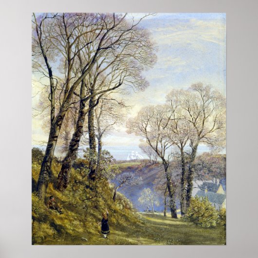 John Brett Februar auf der Isle of Wight Poster (Vorne)