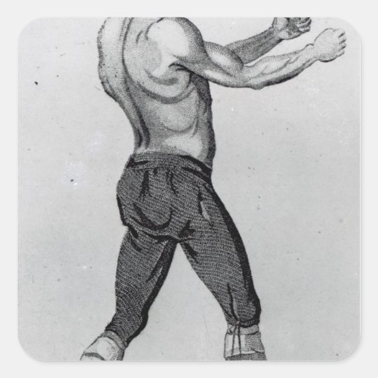 John Broughton Quadratischer Aufkleber (Vorderseite)