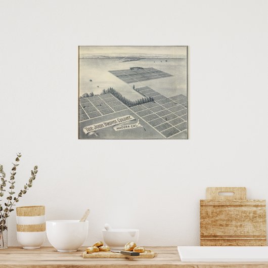 John Brown Colony, Madera, Kalifornien Poster (Küche)