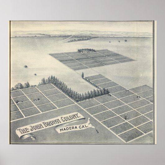 John Brown Colony, Madera, Kalifornien Poster (Vorne)