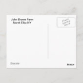 John Brown Farm Historic Adirondack Autumn Grave Postkarte (Rückseite)