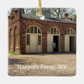 John Browns Fort in Harpers Ferry, West Virginia. Keramikornament (Vorderseite)