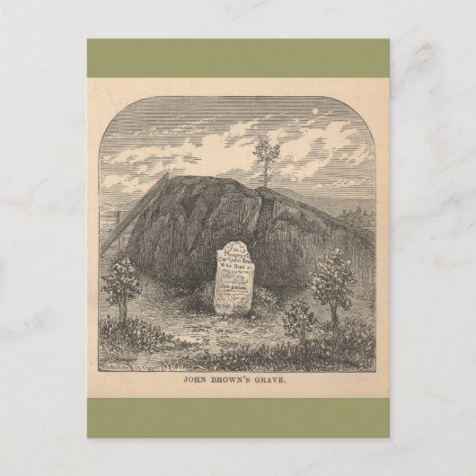 John Brown's Grave Postkarte (Vorderseite)