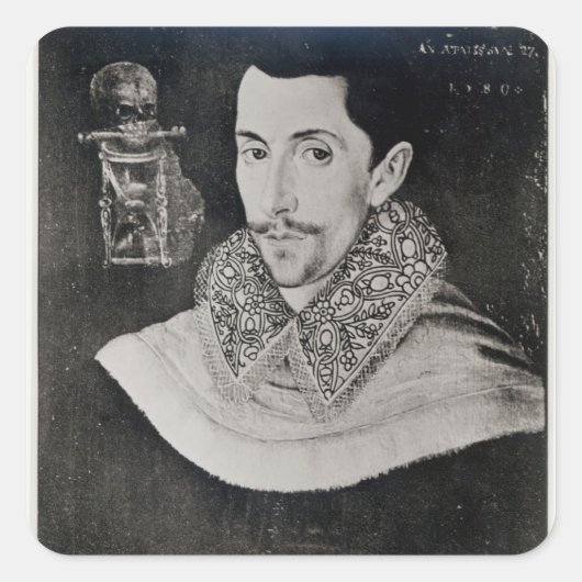 John Bull Quadratischer Aufkleber (Vorderseite)