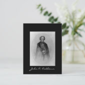 John C. Calhoun Postkarte (Stehend Vorderseite)