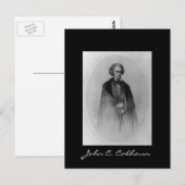 John C. Calhoun Postkarte (Vorne/Hinten)