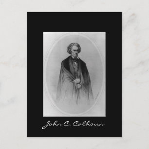 John C. Calhoun Postkarte
