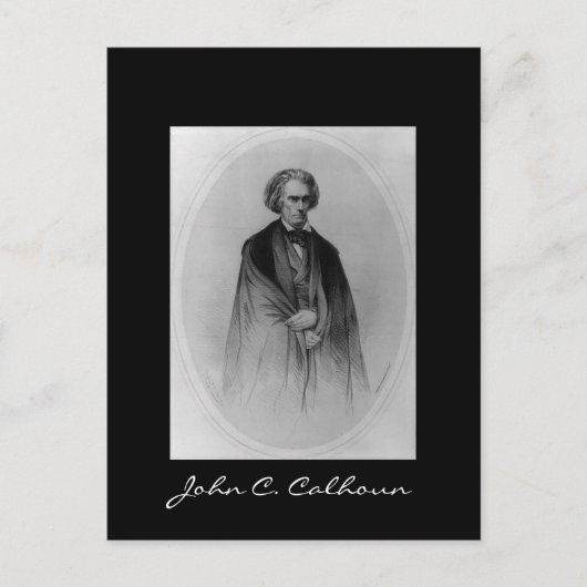 John C. Calhoun Postkarte (Vorderseite)