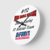 John Cable & James Racing Clock Runde Wanduhr (Winkel)