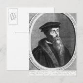 John Calvin Postkarte (Vorne/Hinten)