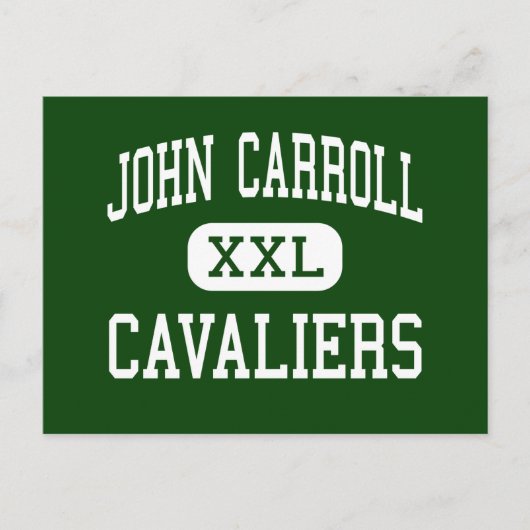 John Carroll - Cavaliers - Katholik - Birmingham Postkarte (Vorderseite)