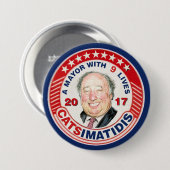 John Catsimatidis für NYC Bürgermeister 2017 Button (Vorne & Hinten)