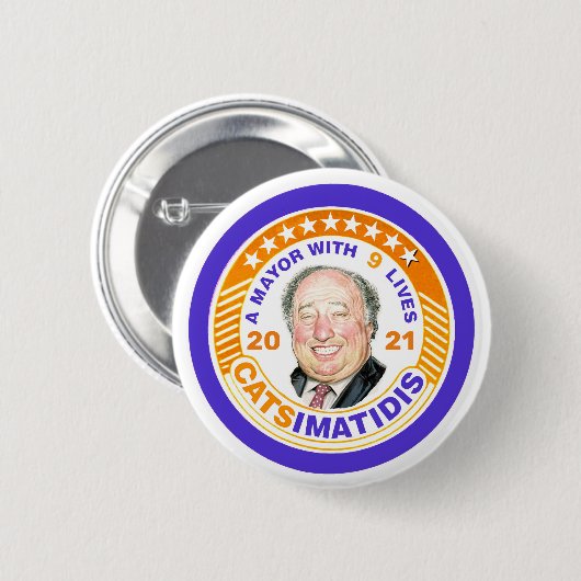 John Catsimatidis für NYC Mayor 2021 Button (Vorne & Hinten)