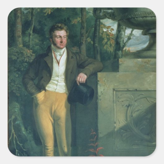 John Charles, 3rd Earl Spencer Quadratischer Aufkleber (Vorderseite)