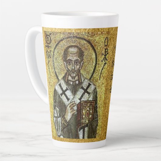 John Chrysostom l Orthodox l Catholic l Icon, Milchtasse (Linke Ecke)