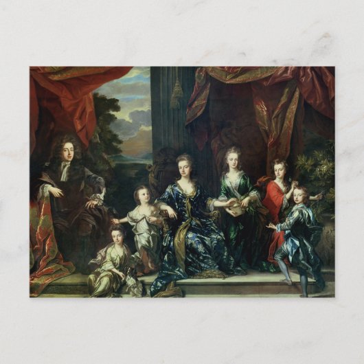 John Churchill Erster Herzog von Marlborough Postkarte (Vorderseite)