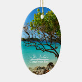 John Cinnamon Bay Oval Keramik Keramikornament (Rechts)